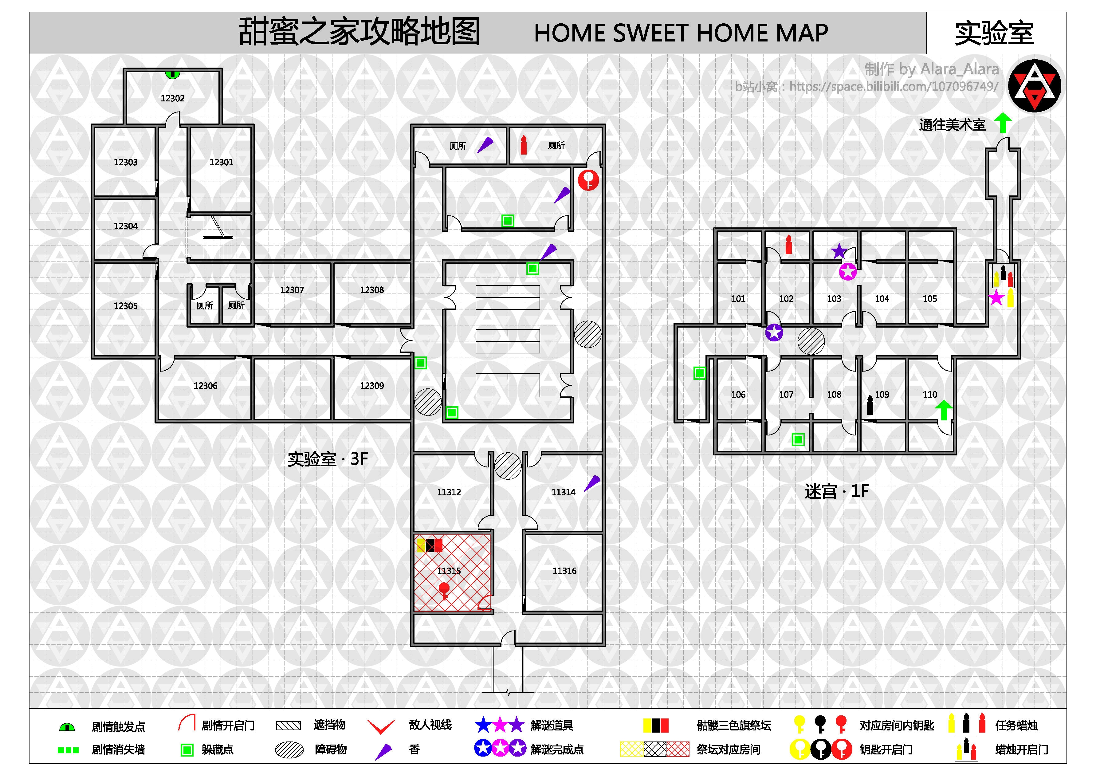 《甜蜜之家》攻略地圖