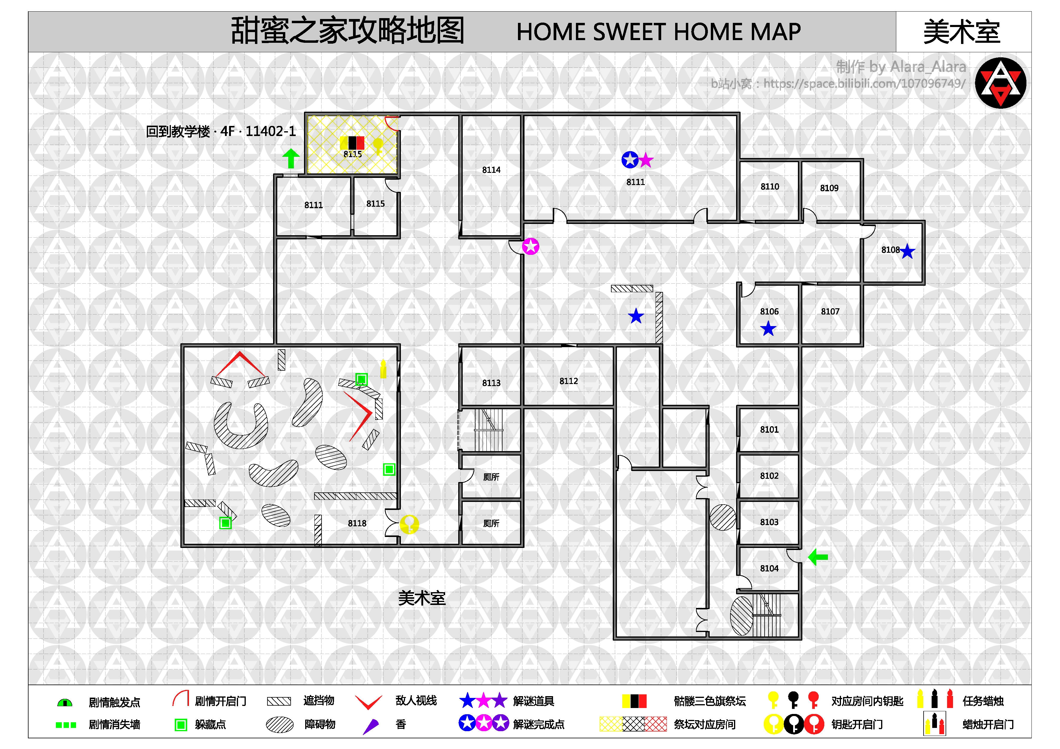 《甜蜜之家》攻略地圖